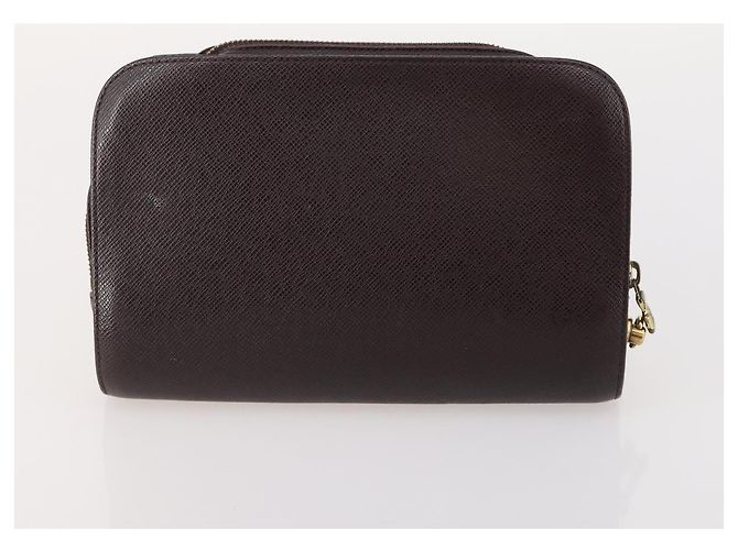 LOUIS VUITTON Taiga Baikal Clutch Bag 2 Set Acajou M30186 LV Auth bs35607 Marrone - vista 9