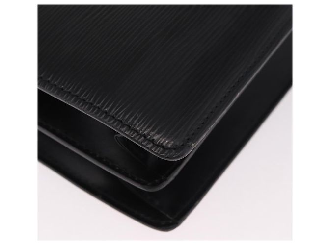 Borsa a Spalla LOUIS VUITTON Epi Capuchin Black M52342 LV Auth ep14847 Nero - vista 15