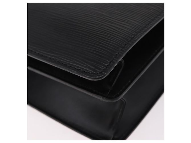 Borsa a Spalla LOUIS VUITTON Epi Capuchin Black M52342 LV Auth ep14847 Nero - vista 16