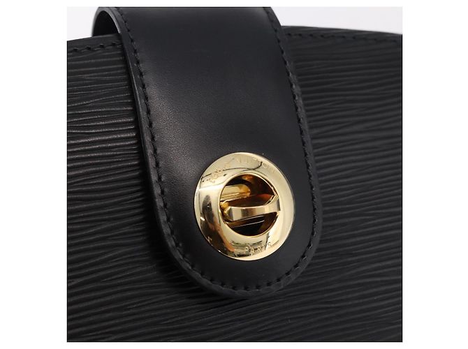 Borsa a Spalla LOUIS VUITTON Epi Capuchin Black M52342 LV Auth ep14847 Nero - vista 17
