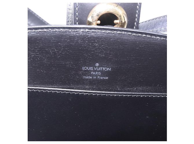 Borsa a Spalla LOUIS VUITTON Epi Capuchin Black M52342 LV Auth ep14847 Nero - vista 18