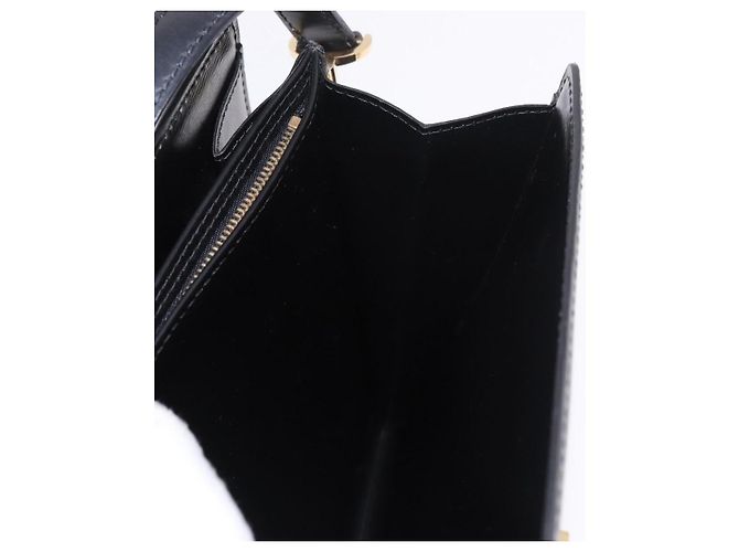 Borsa a Spalla LOUIS VUITTON Epi Capuchin Black M52342 LV Auth ep14847 Nero - vista 23
