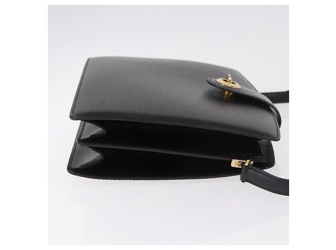 Borsa a Spalla LOUIS VUITTON Epi Capuchin Black M52342 LV Auth ep14847 Nero - vista 3