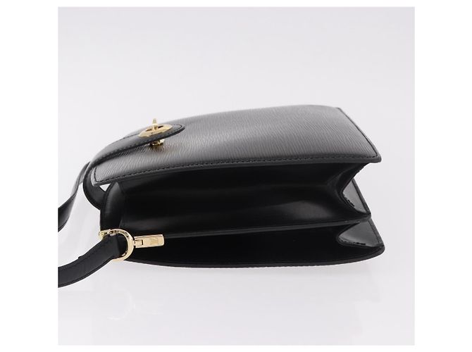 Borsa a Spalla LOUIS VUITTON Epi Capuchin Black M52342 LV Auth ep14847 Nero - vista 4