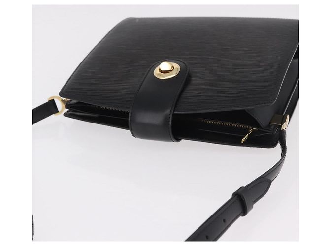 Borsa a Spalla LOUIS VUITTON Epi Capuchin Black M52342 LV Auth ep14847 Nero - vista 6