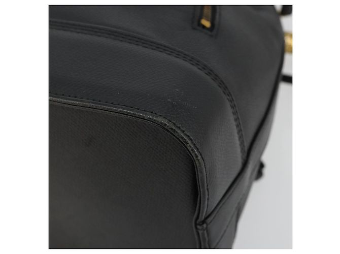 Borsa VALENTINO Borsa a tracolla in pelle nera e oro Auth 185143 Nero D'oro - vista 16