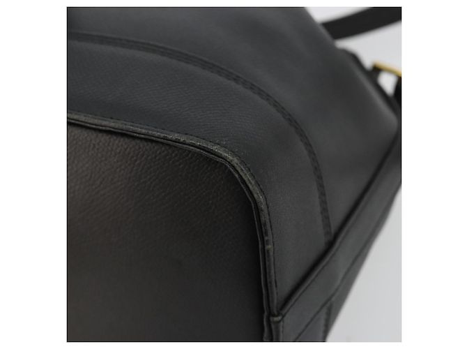 Borsa VALENTINO Borsa a tracolla in pelle nera e oro Auth 185143 Nero D'oro - vista 8