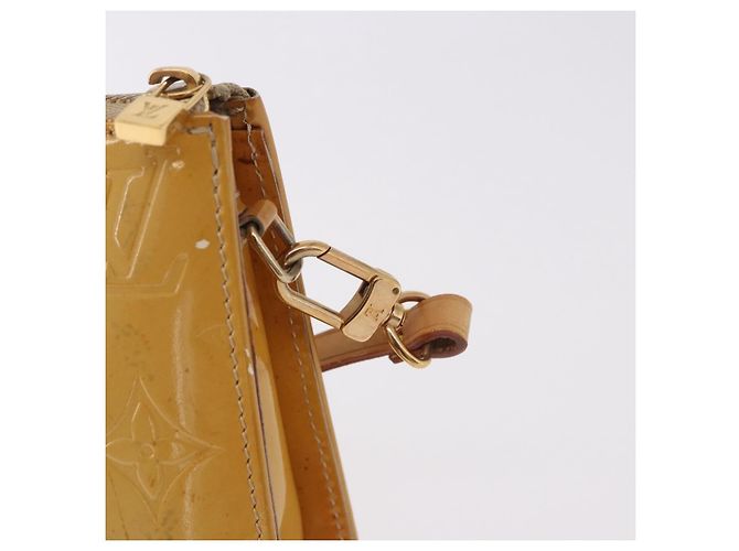LOUIS VUITTON Monogram Vernis Lexington Pouch Beige M91010 LV Auth 184874 - vista 10