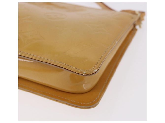LOUIS VUITTON Monogram Vernis Lexington Pouch Beige M91010 LV Auth 184874 - vista 16