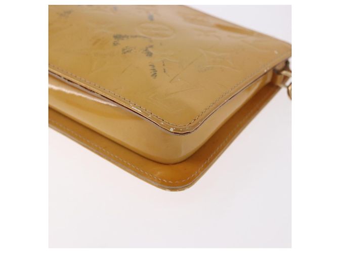 LOUIS VUITTON Monogram Vernis Lexington Pouch Beige M91010 LV Auth 184874 - vista 18
