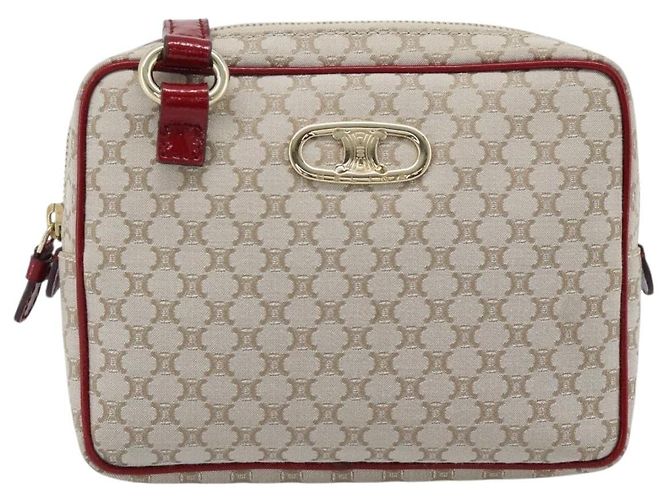Céline Borsa a Spalla CELINE Macadam Canvas Beige Oro Aut 184882V D'oro - vista 13