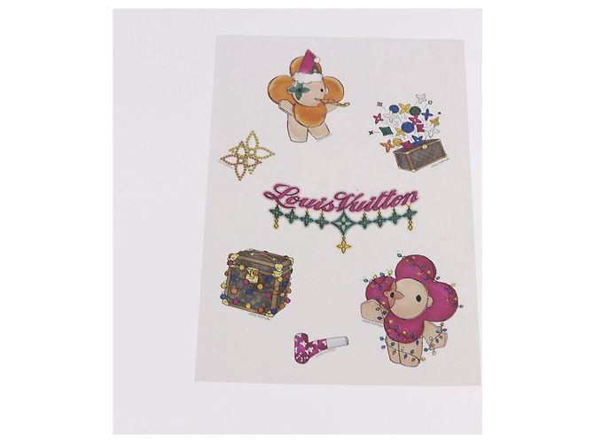 LOUIS VUITTON Monogram Vivienne Notebook MM Jane & Sticker GI1485 Auth 184901M Marron Monogramme - vue 19