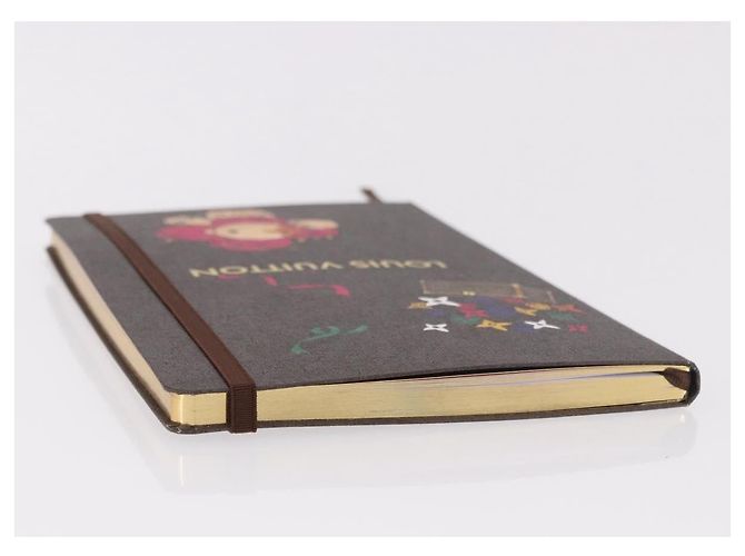 LOUIS VUITTON Monogram Vivienne Notebook MM Jane & Sticker GI1485 Auth 184901M Marron Monogramme - vue 5