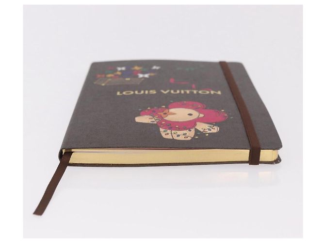 LOUIS VUITTON Monogram Vivienne Notebook MM Jane & Sticker GI1485 Auth 184901M Marron Monogramme - vue 6