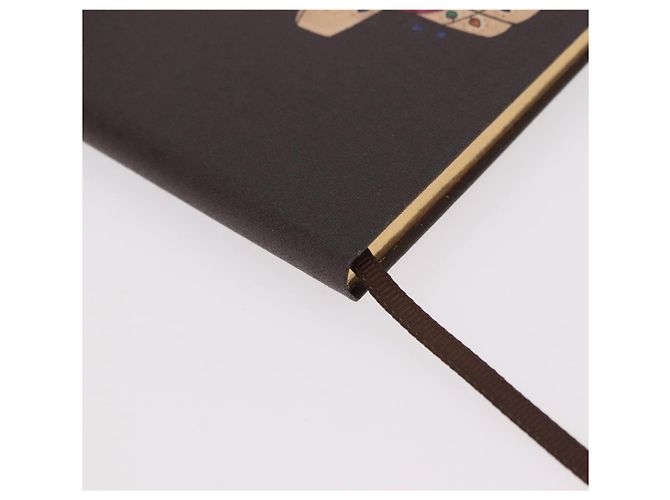 LOUIS VUITTON Monogram Vivienne Notebook MM Jane & Sticker GI1485 Auth 184901M Marron Monogramme - vue 7