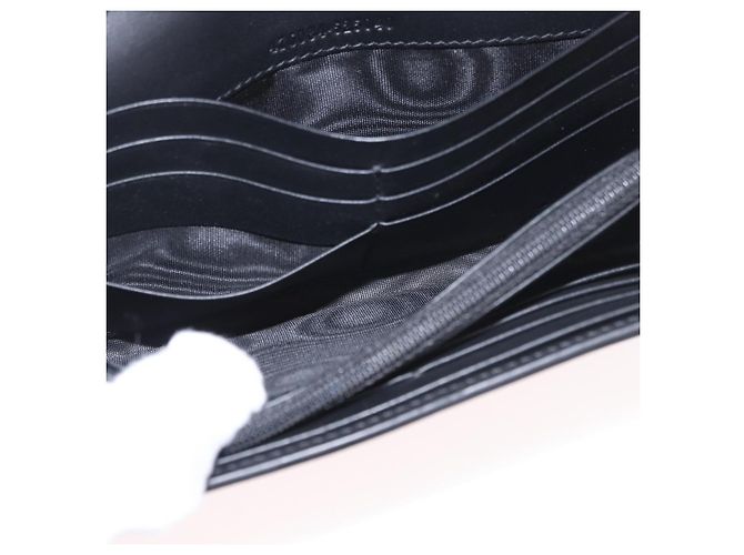 GUCCI Silvi Web Sherry Line Long Wallet Leather Black Red 476084 Auth am11867V Nero Rosso Verde - vista 19