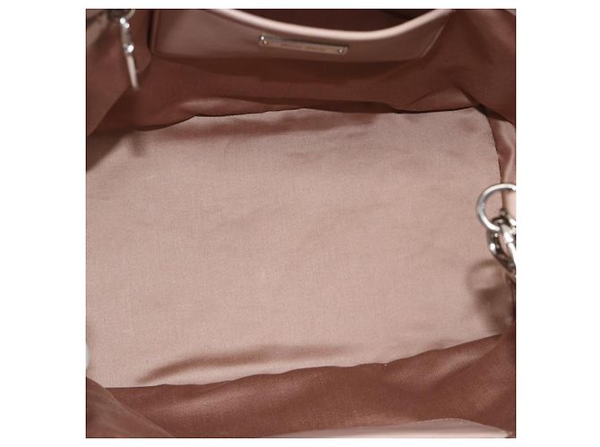 Borsa a Mano Miu Miu Matelasse in Pelle 2way Rosa Argento Auth 184822SAM - vista 10