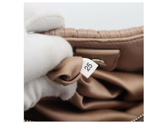 Borsa a Mano Miu Miu Matelasse in Pelle 2way Rosa Argento Auth 184822SAM - vista 11