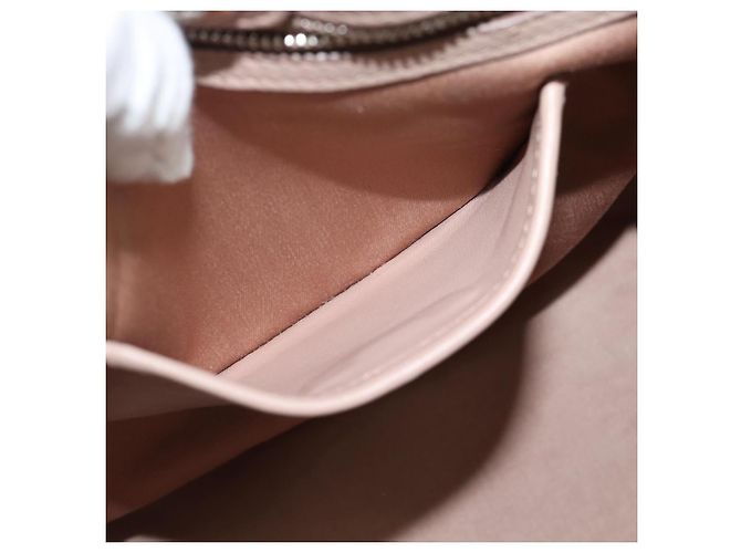 Borsa a Mano Miu Miu Matelasse in Pelle 2way Rosa Argento Auth 184822SAM - vista 24