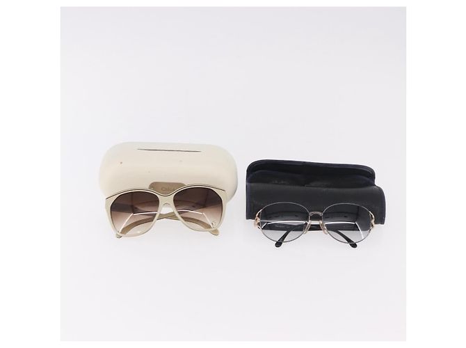 Chloé Gafas de sol Chloe Saint Laurent de plástico 2 Set Blue Ivory Auth BA13444 Azul Crudo - vista 18