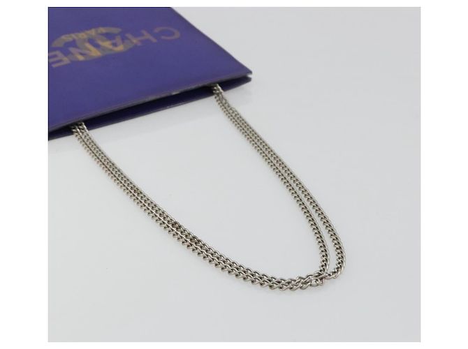 CHANEL Borsa a Spalla Hologram Line Chain Nylon Viola Argento CC Auth bs35589A Porpora - vista 7
