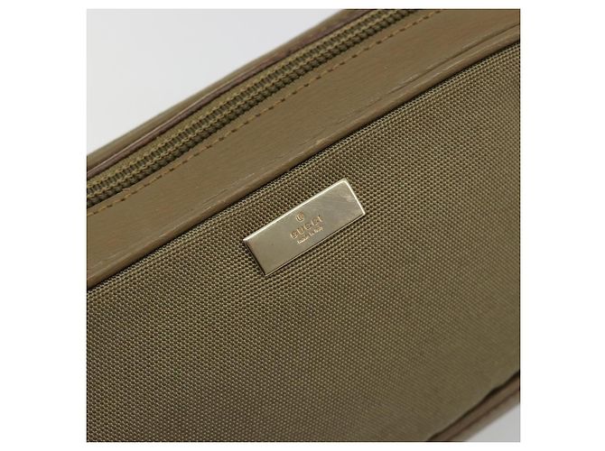 Borsa GUCCI Tela e Pelle Beige Oro Autentica am11836A D'oro - vista 18