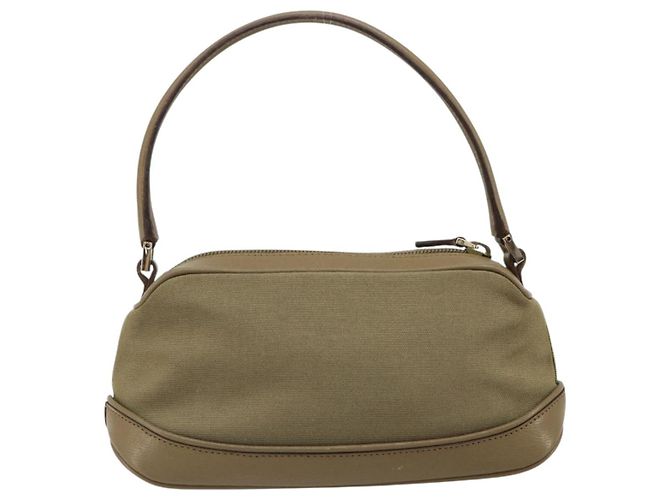 Borsa GUCCI Tela e Pelle Beige Oro Autentica am11836A D'oro - vista 2