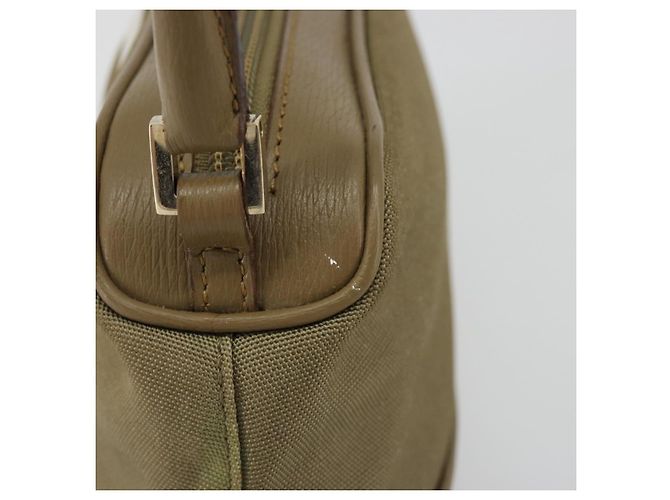 Borsa GUCCI Tela e Pelle Beige Oro Autentica am11836A D'oro - vista 4