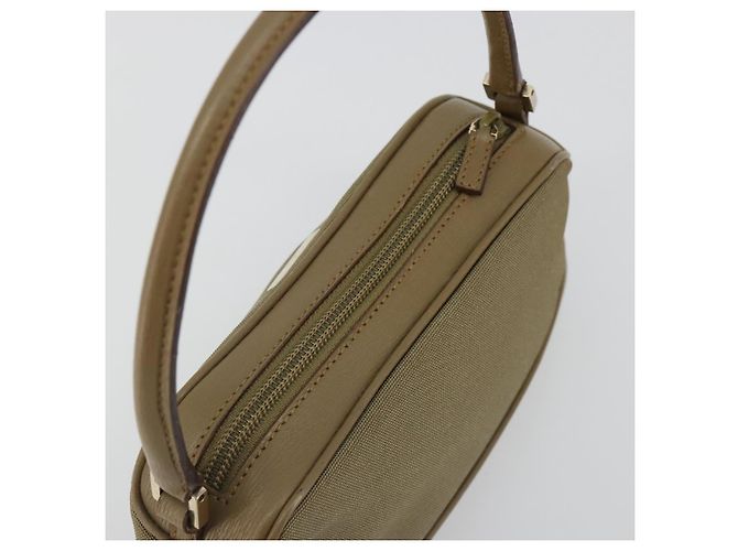 Borsa GUCCI Tela e Pelle Beige Oro Autentica am11836A D'oro - vista 8