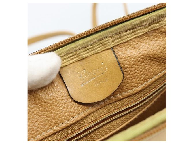 Borsa a tracolla GUCCI Micro GG Supreme PVC Beige Oro Auth ti3980 D'oro - vista 12