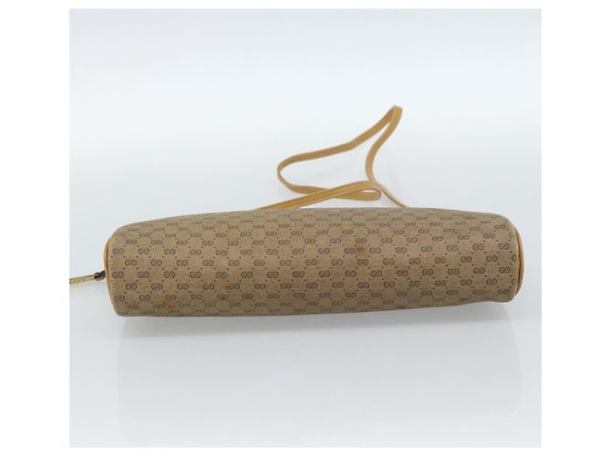 Borsa a tracolla GUCCI Micro GG Supreme PVC Beige Oro Auth ti3980 D'oro - vista 5