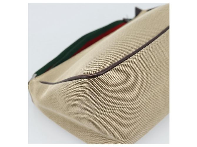 GUCCI Web Sherry Line Shoulder Pouch Canvas 106644 Auth ti3973 - vista 14