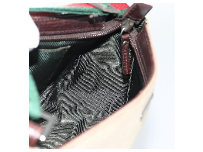 GUCCI Web Sherry Line Shoulder Pouch Canvas 106644 Auth ti3973 - vista 18