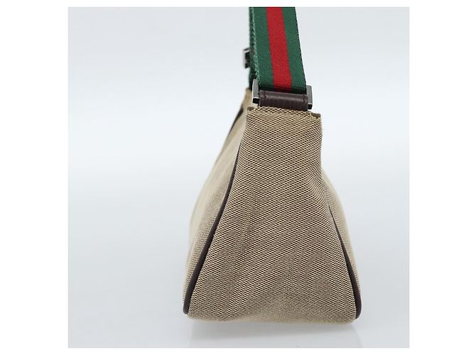 GUCCI Web Sherry Line Shoulder Pouch Canvas 106644 Auth ti3973 - vista 3