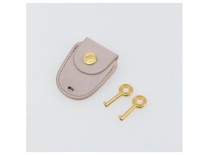 Bolso de hombro Miu Miu Matelassé Cuero 2way Oro Púrpura gris Auth 184618A Dorado Morado oscuro - vista 11