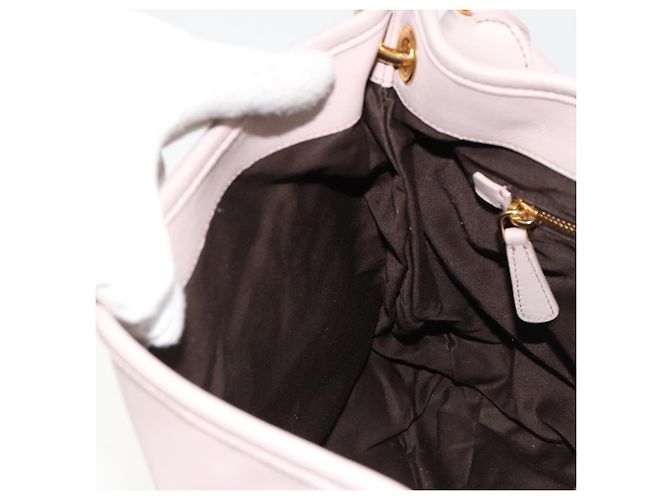 Bolso de hombro Miu Miu Matelassé Cuero 2way Oro Púrpura gris Auth 184618A Dorado Morado oscuro - vista 27