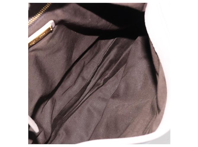 Bolso de hombro Miu Miu Matelassé Cuero 2way Oro Púrpura gris Auth 184618A Dorado Morado oscuro - vista 9