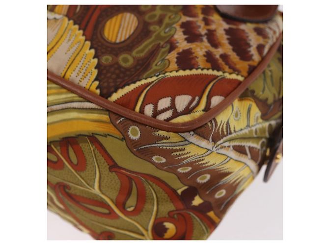 Borsa Salvatore Ferragamo in tela e pelle 2way marrone oro Auth am11858A D'oro - vista 18