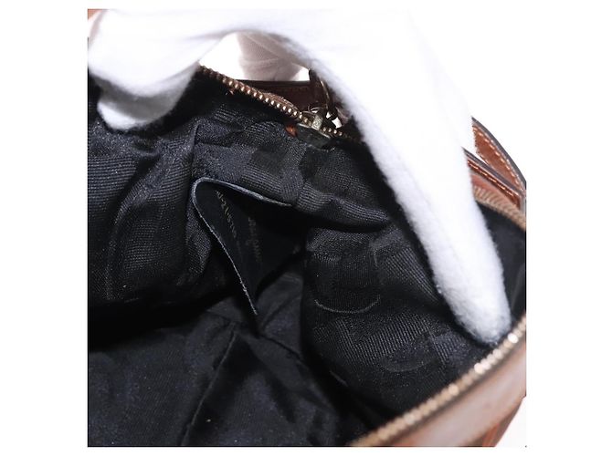 Borsa Salvatore Ferragamo in tela e pelle 2way marrone oro Auth am11858A D'oro - vista 21