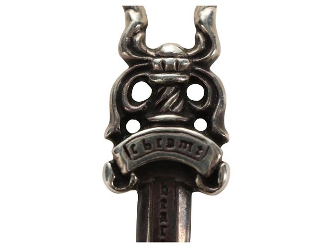 Pendente Charm Daga Chrome Hearts Top Ag925 Silver Auth 184247M Argento - vista 4