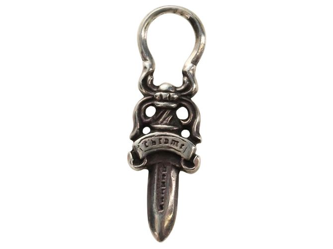 Pendente Charm Daga Chrome Hearts Top Ag925 Silver Auth 184247M Argento - vista 6