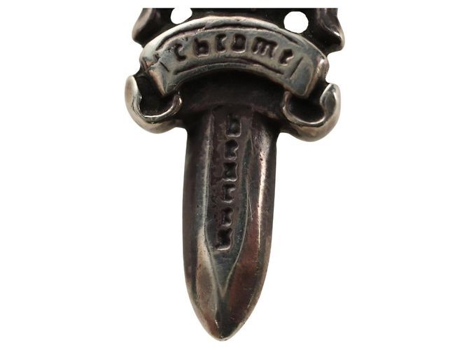 Pendente Charm Daga Chrome Hearts Top Ag925 Silver Auth 184247M Argento - vista 9