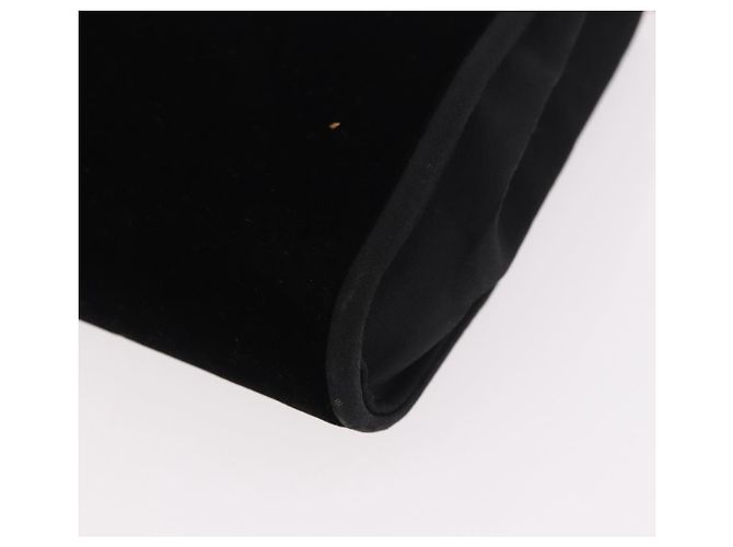 Borsa a Spalla GUCCI con Catena in Velluto Nero e Oro Auth ep14794 D'oro - vista 15