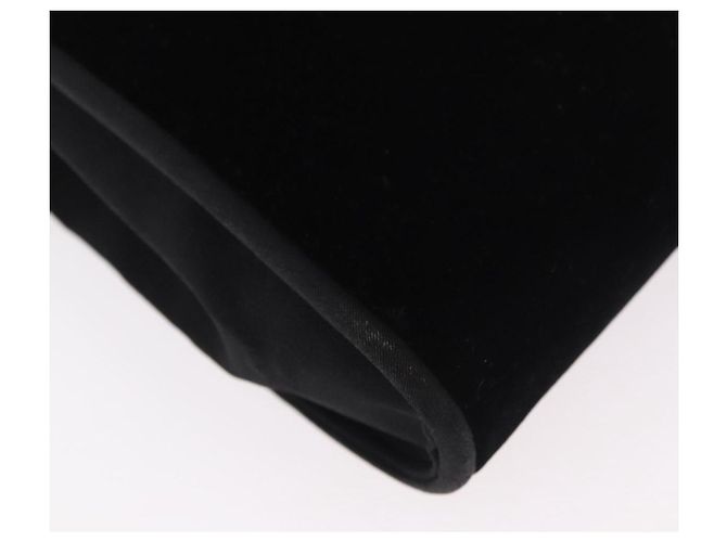 Borsa a Spalla GUCCI con Catena in Velluto Nero e Oro Auth ep14794 D'oro - vista 16