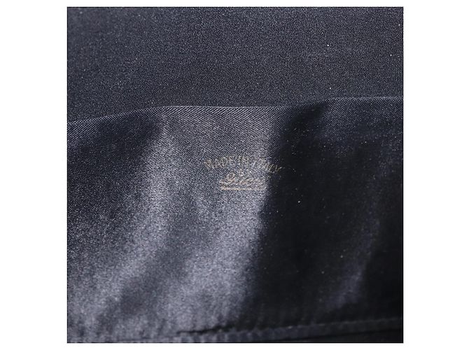 Borsa a Spalla GUCCI con Catena in Velluto Nero e Oro Auth ep14794 D'oro - vista 19