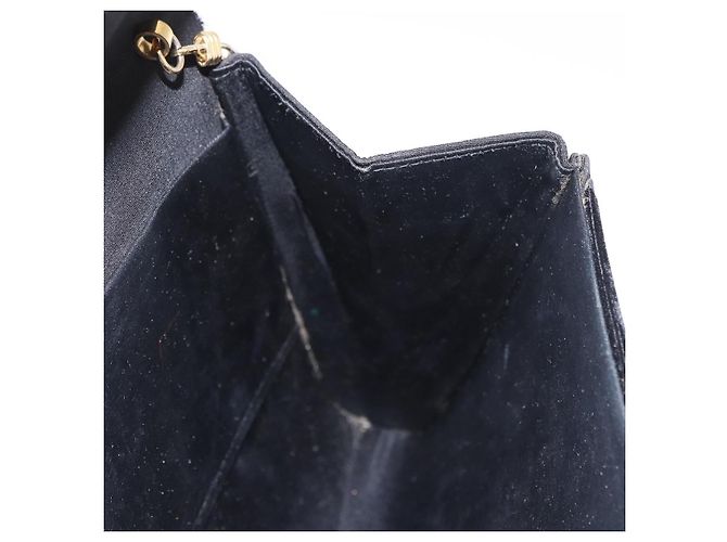 Borsa a Spalla GUCCI con Catena in Velluto Nero e Oro Auth ep14794 D'oro - vista 20