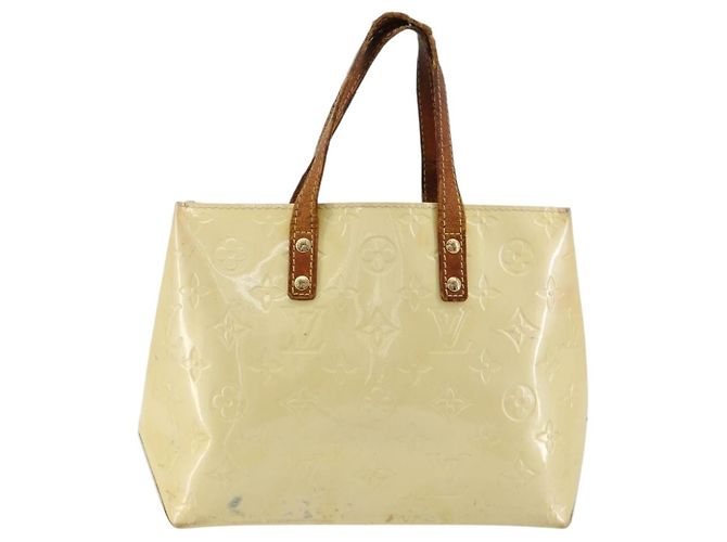 LOUIS VUITTON Borsa a Mano Monogram Vernis Reade PM Perle M91336 LV Auth bs35563 - vista 13