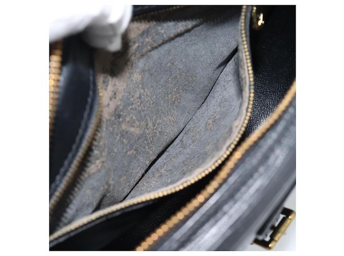 LOUIS VUITTON Epi Jeune Fille MM Borsa a Spalla Nera M52152 LV Auth ka4721 Nero - vista 10