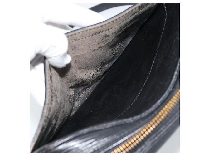 LOUIS VUITTON Epi Jeune Fille MM Borsa a Spalla Nera M52152 LV Auth ka4721 Nero - vista 11