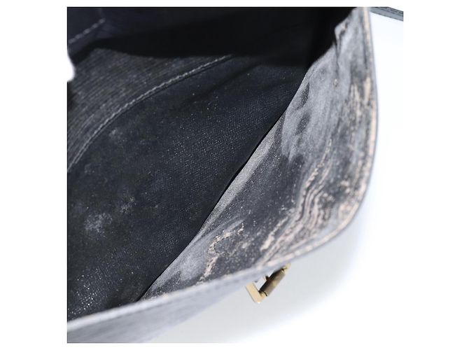 LOUIS VUITTON Epi Jeune Fille MM Borsa a Spalla Nera M52152 LV Auth ka4721 Nero - vista 23